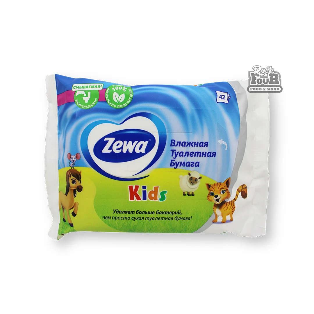 Խոնավ զուգարանի թուղթ «Zewa Kids» 42հատ